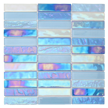 Wear-resistant and waterproof crystal glass mosaic