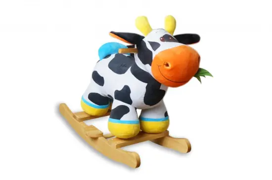 baby rocking animals with rattle and squeaker