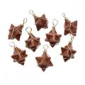 Red Goldstone Merkaba Star Pendants for Necklace Jewelry