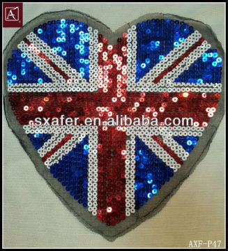 colorful sequin patch design