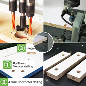 CNC Wood Drilling Machine for Cabinet and Door Making