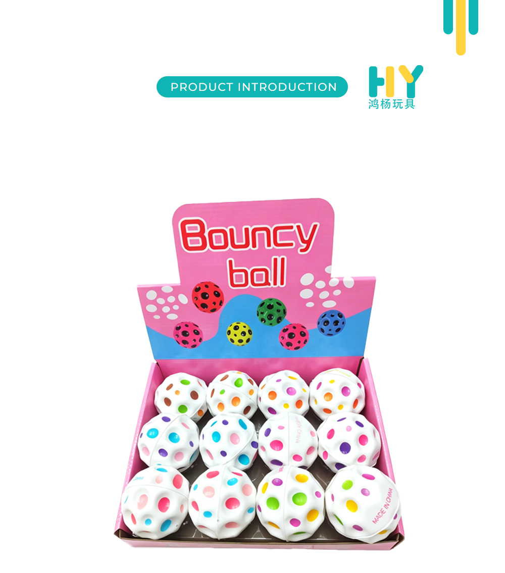 Colorful Dot PU High Bounce Balls X