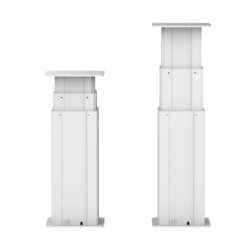 Height adjustable desk 2000N hi duty actuators synchronous table leg 24v dc linear telescopic electric lifting column