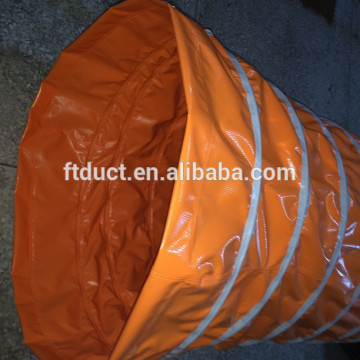 sprial flexible ventilation ducting for tunnel