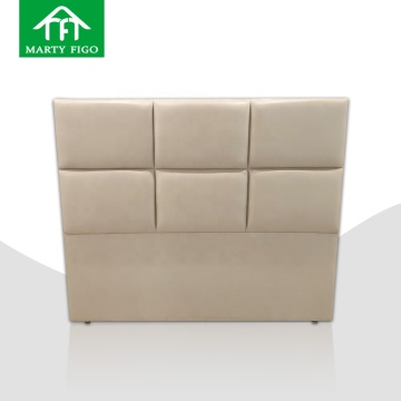 OEM PU Leather Velvet Queen Panel Bed Papan kepala Pepejal Pepejal Padding Padding Tufted