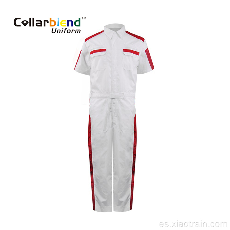 Ropa de trabajo general del mecánico blanco del OEM