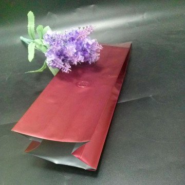1 kg matt rød sidevesettpose med ventil