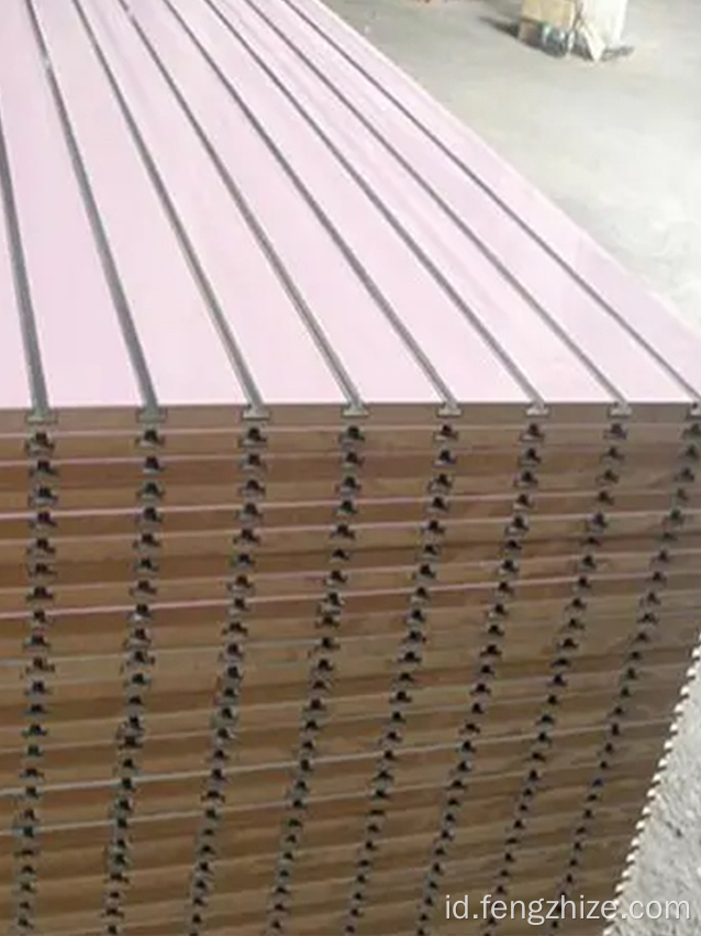 MDF melamin berlapis dengan profil aluminium