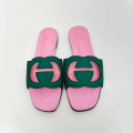 Γυναίκες σχεδιαστές Flip Flops Δερμάτινες διαφάνειες
