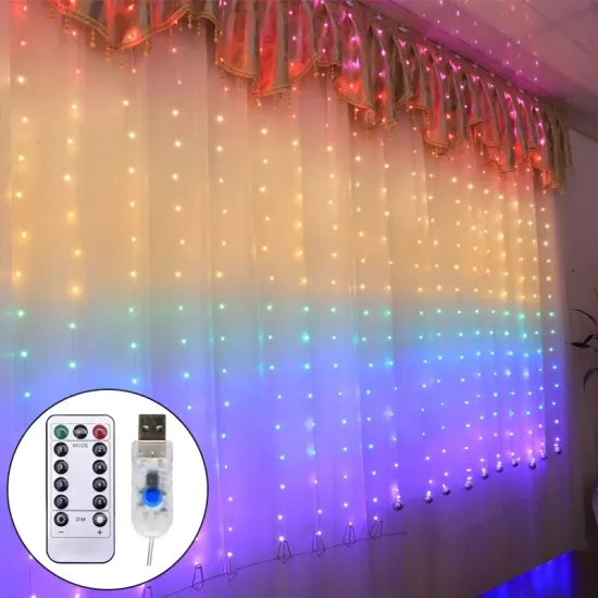 Multi-Color LED Curtain Lights: A Vibrant Addition to Your Decor