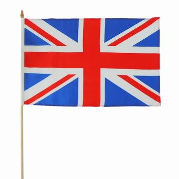 Silk printing polyester UK national hand banner 30*45CM