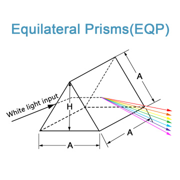 Prisme équilatéral (BA7A, SF10 ou F2)