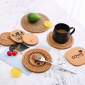 Coasters de cortiça destacáveis ​​para bebidas com copos de espessura