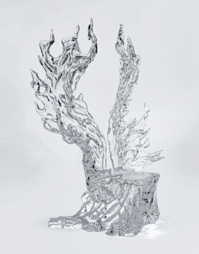 Wing Back Droplet Crystal Chair Wedding Hotel Decoration