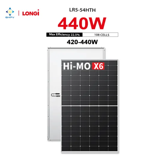 Longi Solar Panels: Hi-MO X6 LR5-54HTH - Available in 420W, 425W, 430W, 435W, and 440W with 108 Half Cells and 182mm Dimensions