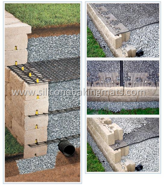 Polyester Geogrid Installation Process For Retaining Wall