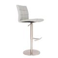 Newest High Quality Barstool Gold Breakfast Bar Stool,High Back Bar Top Chair With Pu Leather Seat Round Base