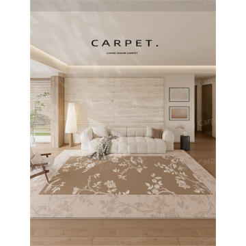 Ковер в гостиной - цветы во французском стиле