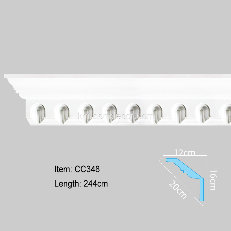 Pu Cornice Molding គុណភាពខ្ពស់