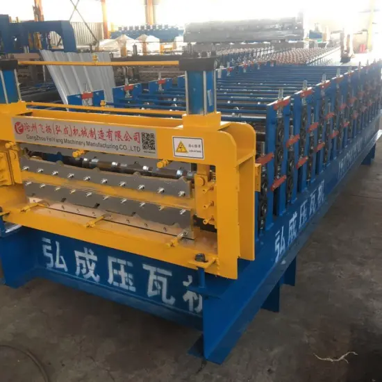 roof panel double deck forming machine line
