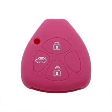 silicone car remote key cover case shell toyota