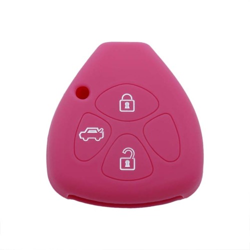 silicone car remote key cover case shell toyota