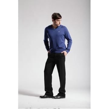 Men\'s Sweater, Made of Cotton, V Collar