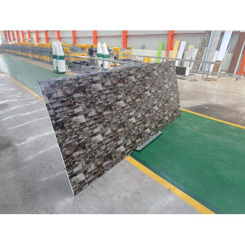 Long Stone Pattern Wall Decoration High-Grade Thermal Insulation Sandwich Panel