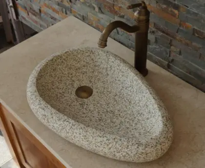 Gold Ma granite stone basin
