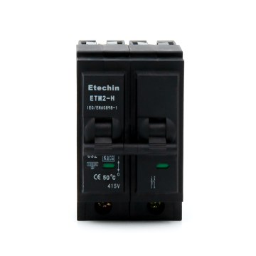 ETM2 Miniature Circuit Breaker 2P 6KA 10KA Overload Short Circuit Protection KEMA Certified