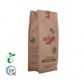 Recycable Flat Bottom Pouch Biodegradable Kraft Paper Bag