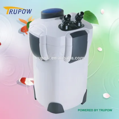 White aquarium water filter fish pond
