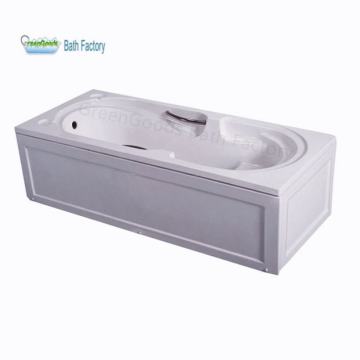 CE Wholesale Japanese Modern One Person Skirted Alcove Soaking Bathtub