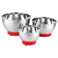 Silicone Sucker Base Stainless Steel Mixing Bowl