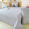 Capa de cama moderna geométrica de algodão lavado