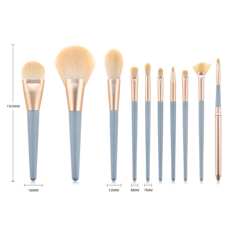 Professional Set Of 10 Makeup Brushes