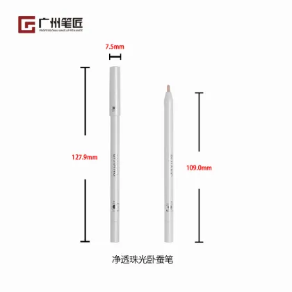 Easy to color shining highlight horizontal silkworm pen