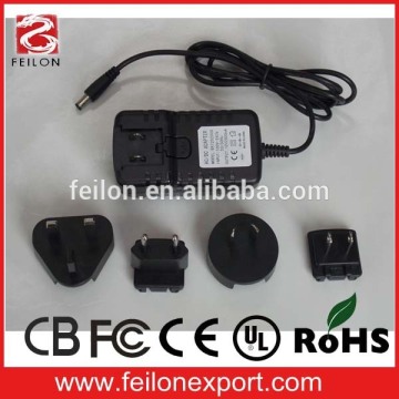12v dc power supply 24w(12V 2A) ac/dc power plug adapter CE,ROHS,GS,UL