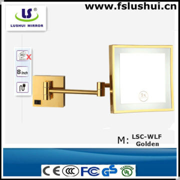 best selling wall led pewter framed mirror
