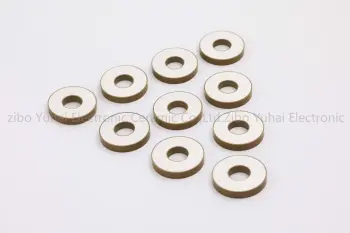 Piezoceramic Ring Vibration Transducer OD15xID6.5x2mm PZT-8