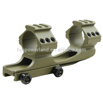 Funpowerland Tan color High Quality 25.4mm/30mm Dual Ring Cantilever Heavy Duty Scope Mount Picatinny/Weaver Rail