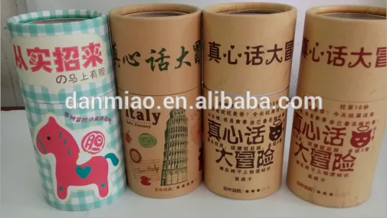 2015 new customized drawer gift packaging paper tube for toy group