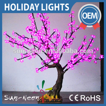 Hot sell high simulation led small home artificial flower tree bonsai