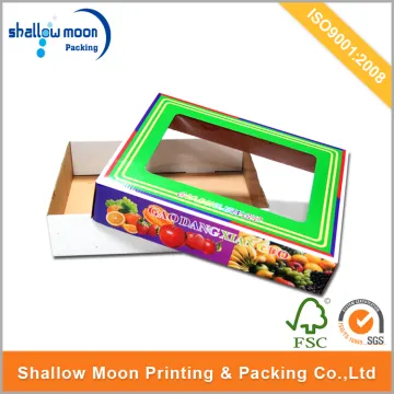 PVC windown fruit paper packaging box