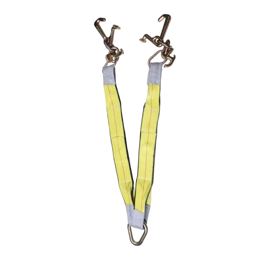 Correia de reboque com freio em V e ganchos de garra RTJ