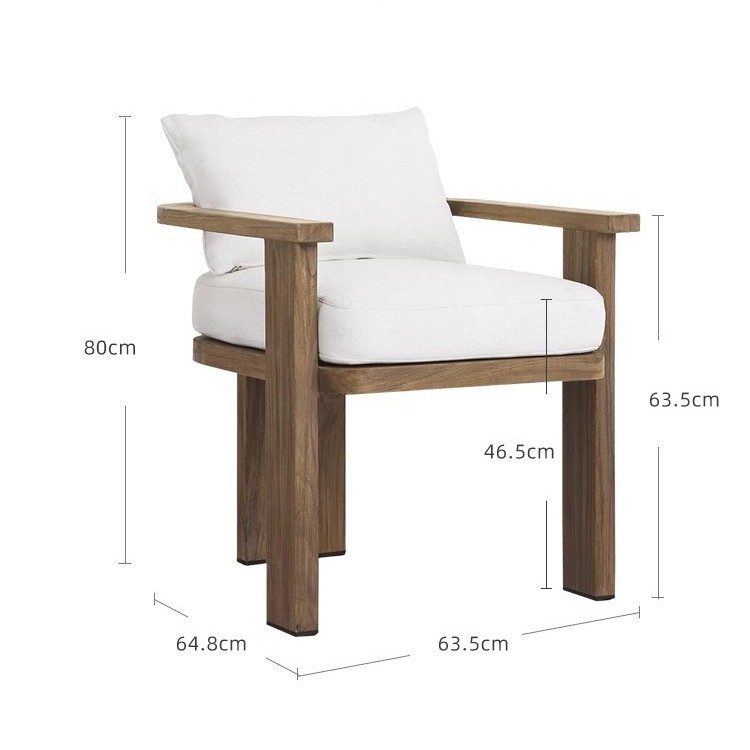 outdoor anti-corrosion teak hotel furniture 6