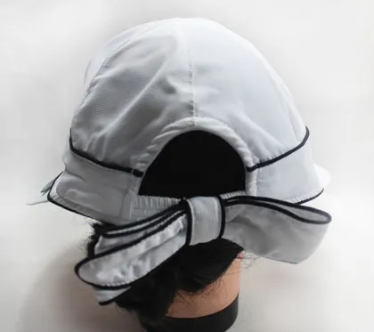 Plastic printing pvc sun visor Ladies Sun Visors With Beautiful Decorations