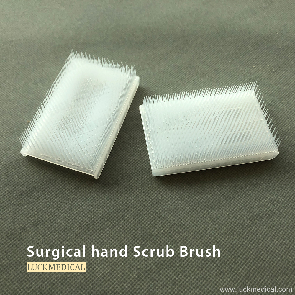 Disposable Medical Scrub Brush/Sponge With Nail Cleaner