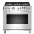 36 inch All Gas Range 6 Brass Burners