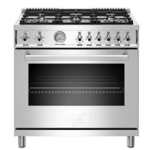 36 inch All Gas Range 6 Brass Burners